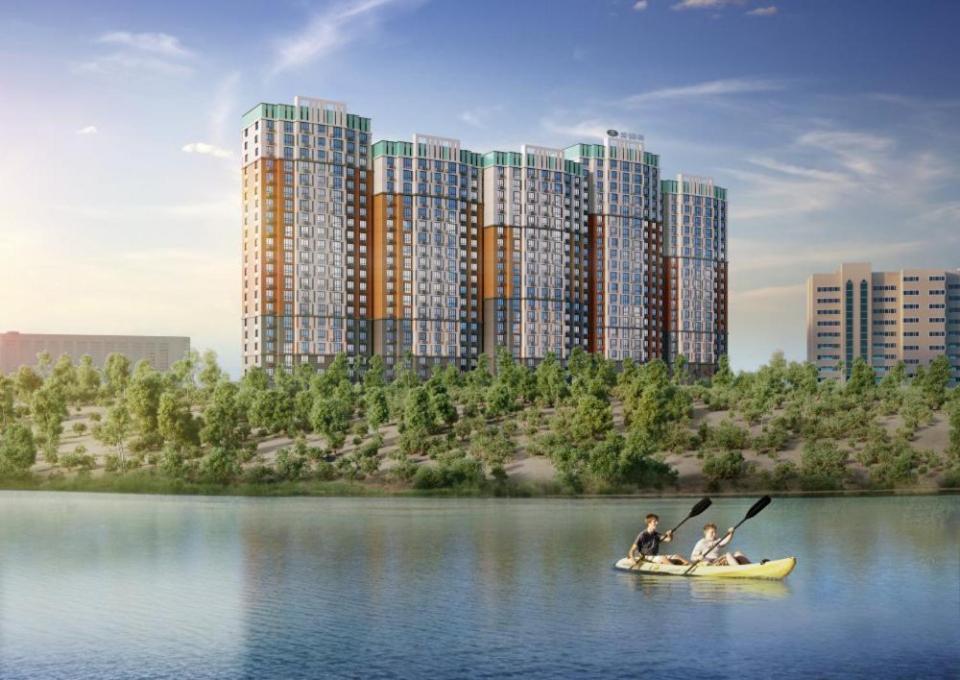 Апартаменты В Жк Laketown На Берегу Озера Almatı Dış mekan fotoğraf